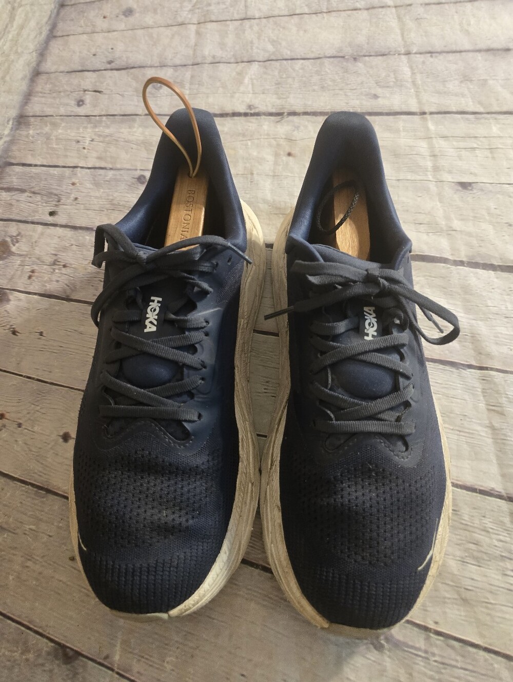HOKA ONE ARAHI 7 MEN'S NAVY BLUE /WHITE SIZE 11.5